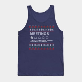 Christmas Meetings Tank Top